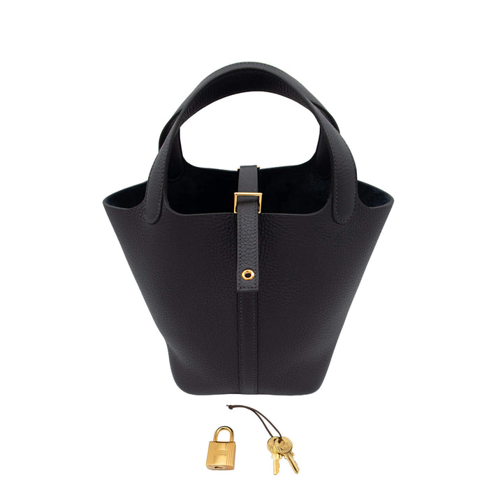 HERMES エルメス ピコタンロック18 キャバン トリヨンクレマンス ゴールド金具 K刻印 - GINZA CELIA