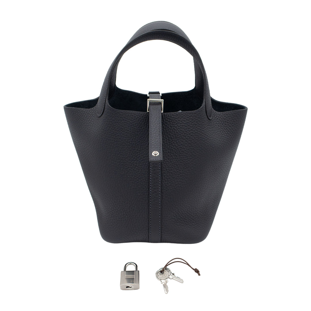 HERMES エルメス ピコタンロック18 キャバン トリヨンクレマンス シルバー金具 G刻印 - GINZA CELIA