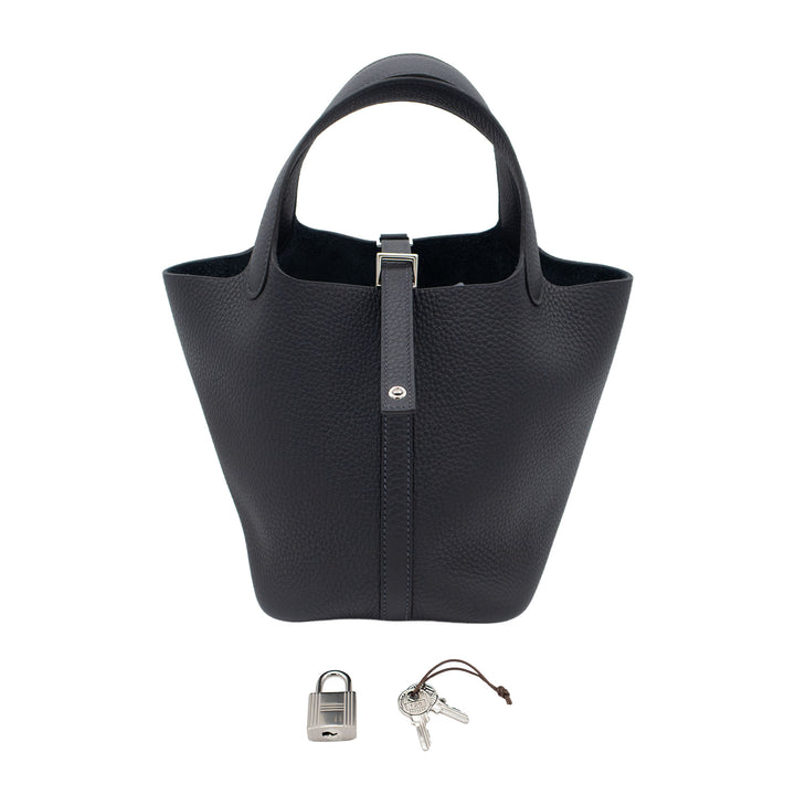 HERMES エルメス ピコタンロック18 キャバン トリヨンクレマンス シルバー金具 G刻印 - GINZA CELIA