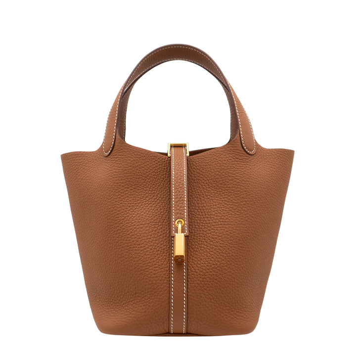 HERMES エルメス ピコタンロック18 ゴールド トリヨンクレマンス ゴールド金具 G刻印 - GINZA CELIA