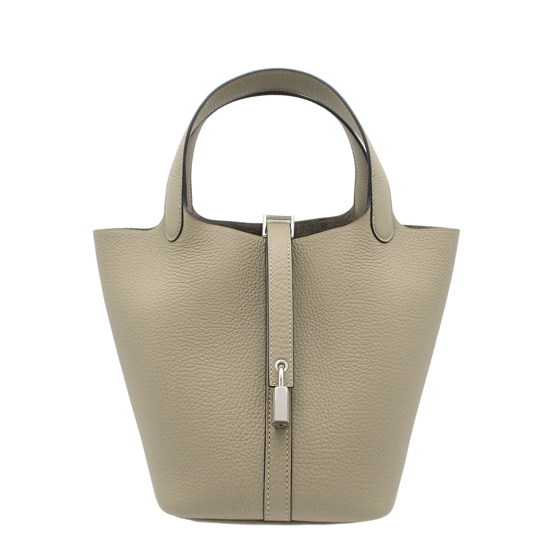 HERMES エルメス ピコタンロック18 ソーゼ トリヨンクレマンス シルバー金具 G刻印 - GINZA CELIA