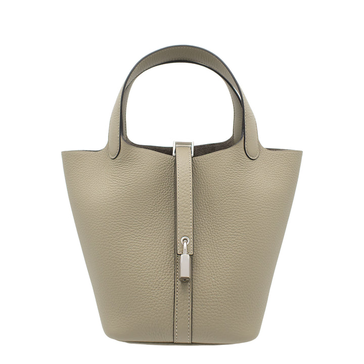 HERMES エルメス ピコタンロック18 ソーゼ トリヨンクレマンス シルバー金具 G刻印 - GINZA CELIA
