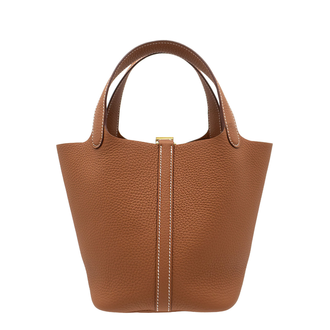 HERMES エルメス ピコタンロック18 ゴールド トリヨンクレマンス ゴールド金具 G刻印 - GINZA CELIA
