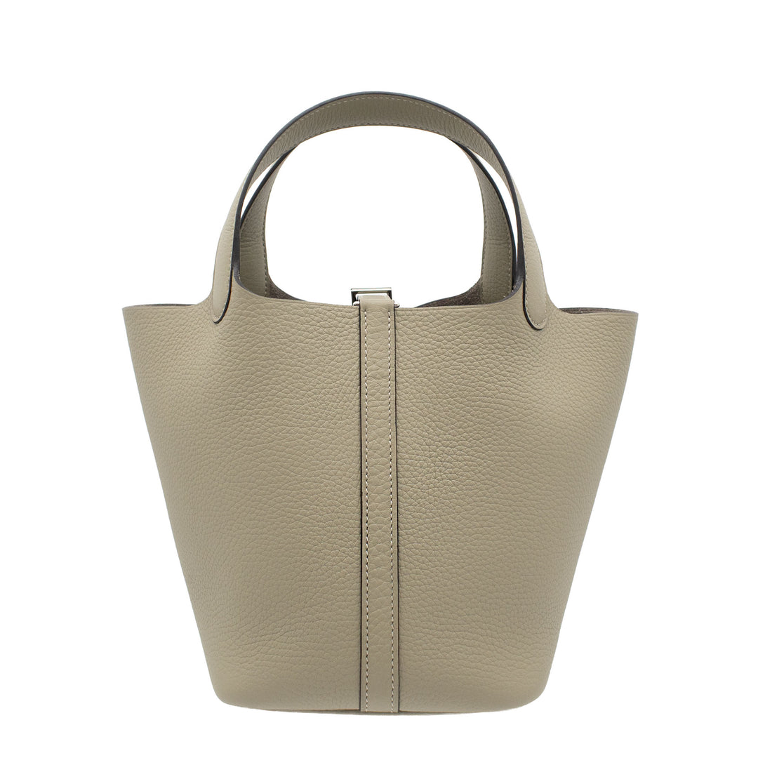 HERMES エルメス ピコタンロック18 ソーゼ トリヨンクレマンス シルバー金具 G刻印 - GINZA CELIA