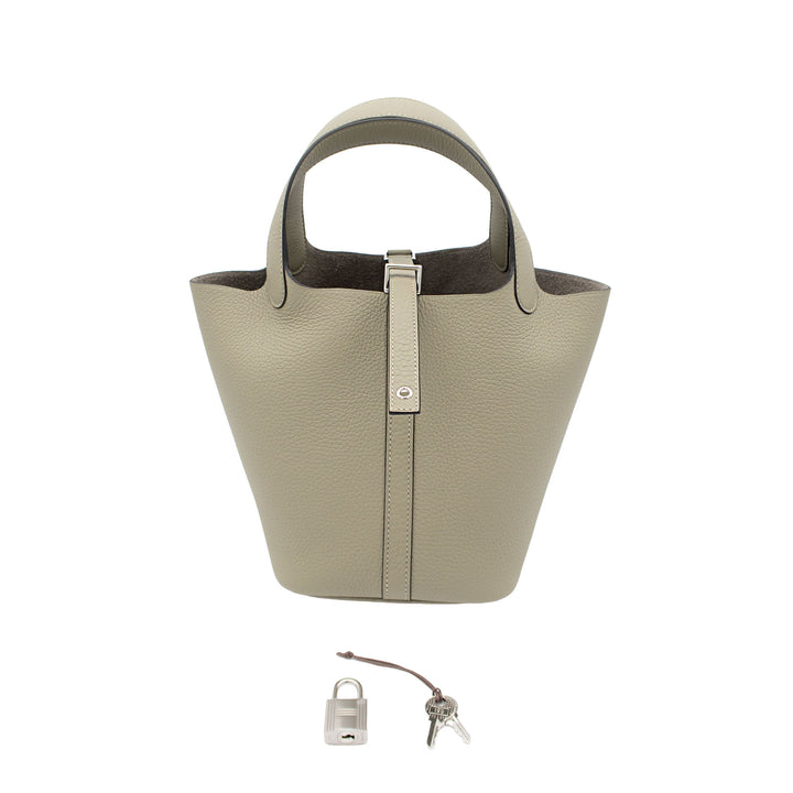 HERMES エルメス ピコタンロック18 ソーゼ トリヨンクレマンス シルバー金具 G刻印 - GINZA CELIA