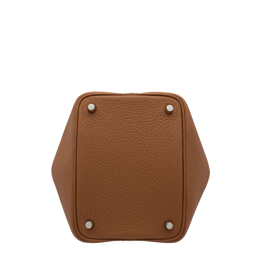 HERMES エルメス ピコタンロック18 ゴールド トリヨンクレマンス シルバー金具 G刻印 - GINZA CELIA