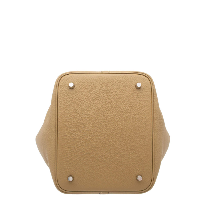 HERMÈS Picotin Lock22 Dune Clemence PHW Stamp G