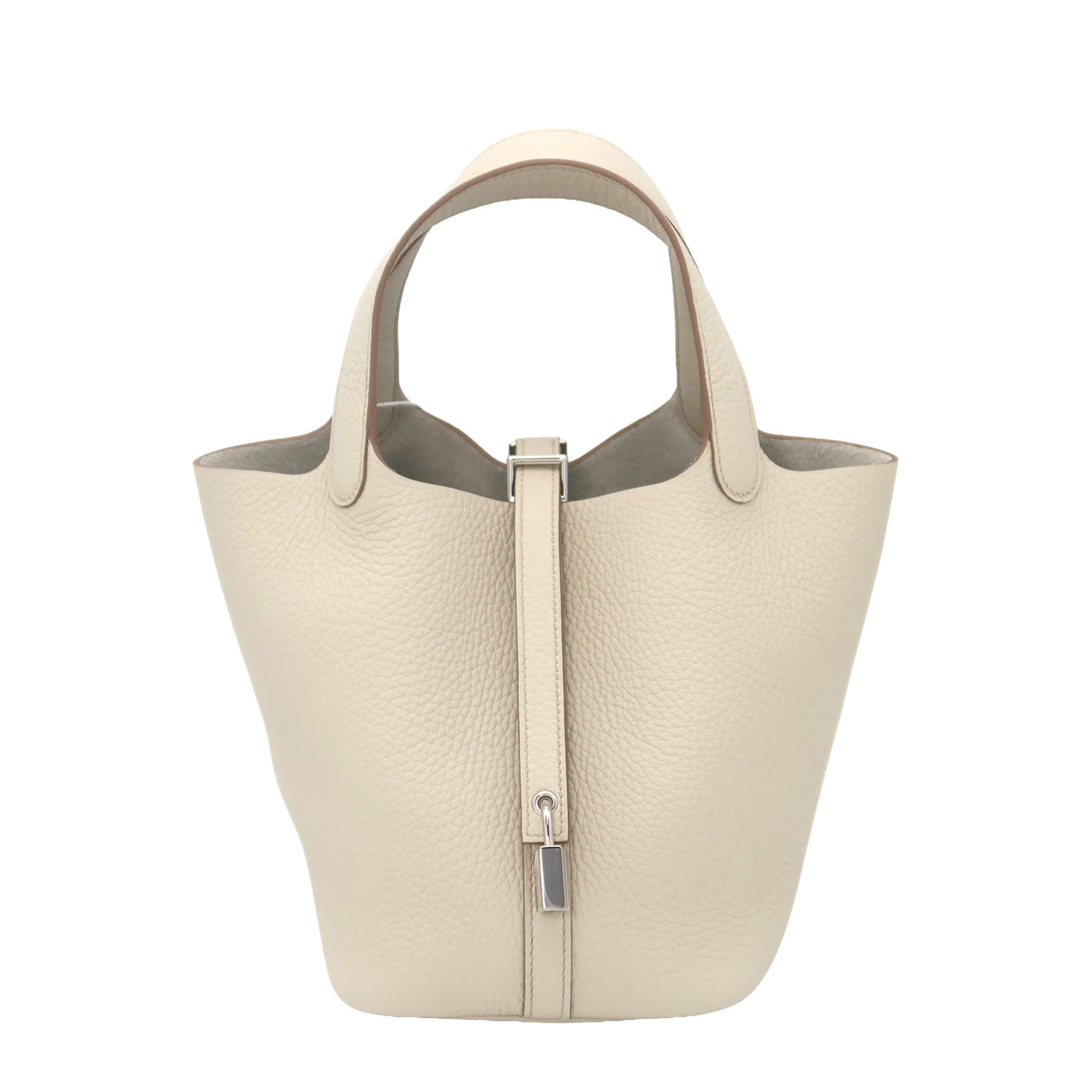 HERMES エルメス ピコタンロック18 クレ トリヨンクレマンス シルバー