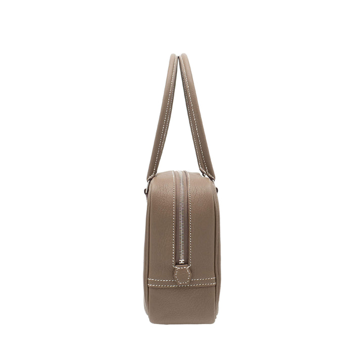 HERMES エルメス プリュム ミニ エトゥープ シェーブルミゾール シルバー金具 K刻印 - GINZA CELIA