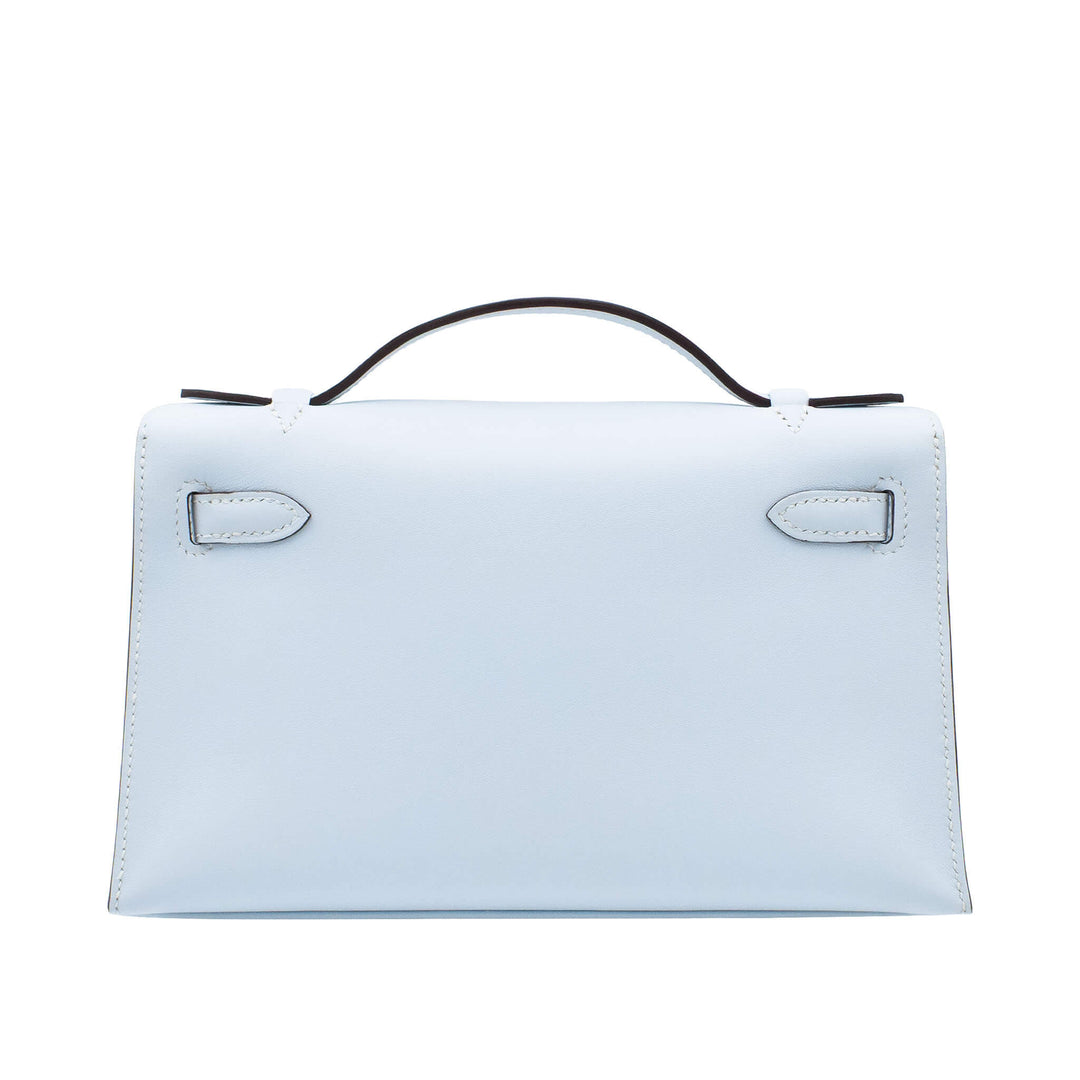 HERMES エルメス ポシェットケリー ブルーブリューム スイフト シルバー金具 Z刻印