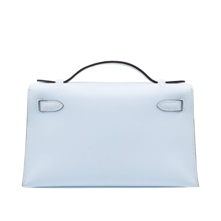 HERMES エルメス ポシェットケリー ブルーブリューム スイフト シルバー金具 Z刻印
