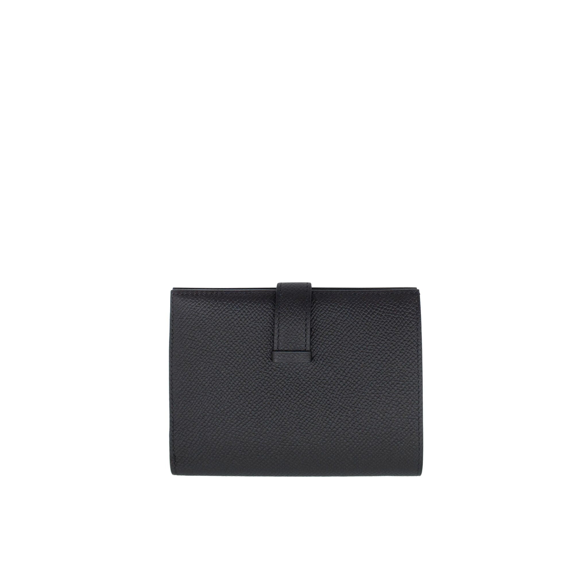 HERMES エルメス ベアンコンパクト ブラック エプソン シルバー金具 Y刻印