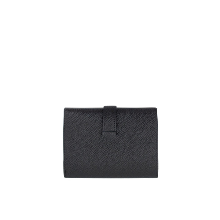 HERMES エルメス ベアンコンパクト ブラック エプソン シルバー金具 Y刻印