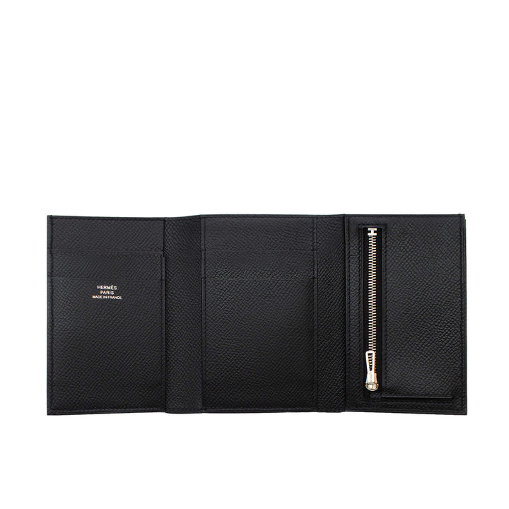 HERMES  エルメス  ベアン ミニ  カードケース  ソウブラック  エプソン  モノクローム金具  Z 刻印