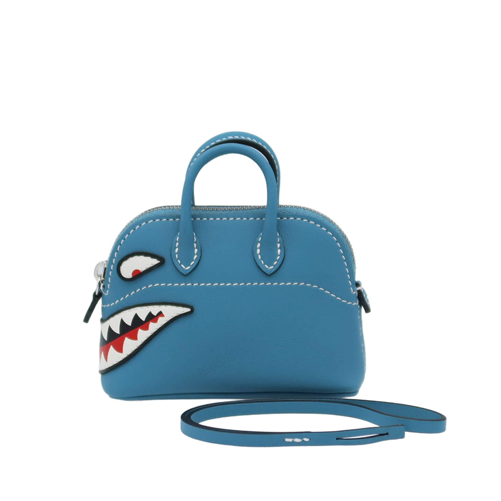 HERMES エルメス チャーム ボリード シャーク ニューブルージーン