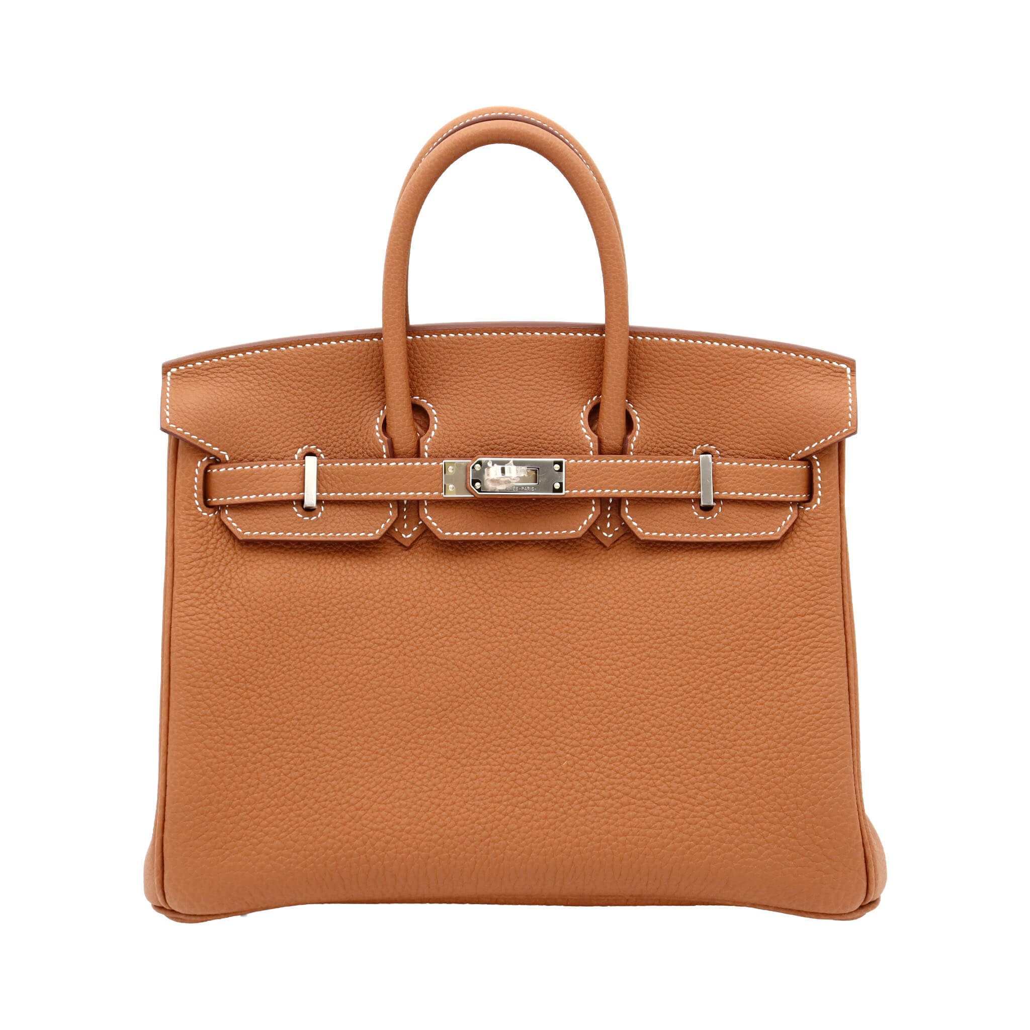 新品オリバーガル　定価83,600円　エルメス　バーキン HERMES エルメス バーキン25 ゴールド トゴ シルバー金具 K刻印