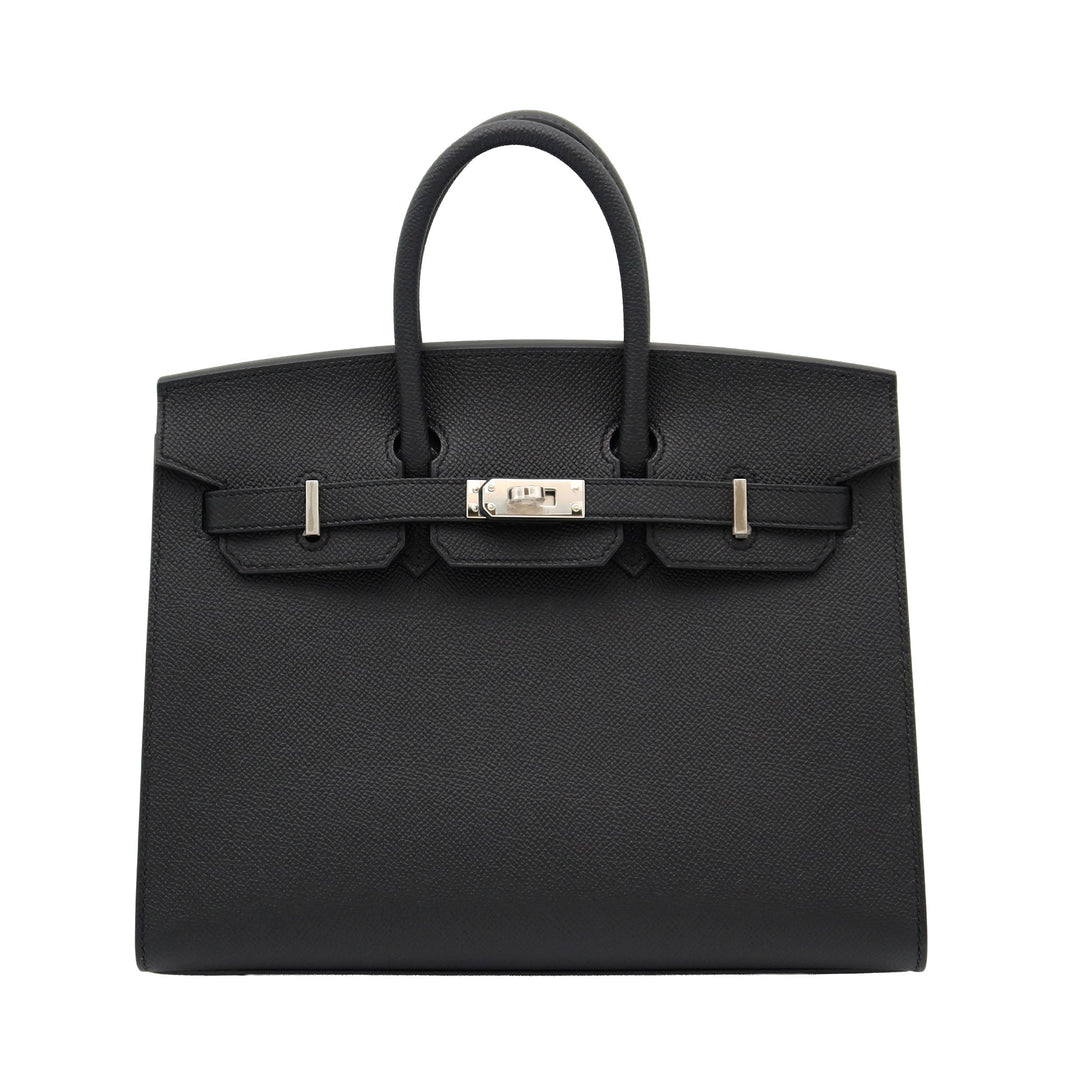 HERMES  エルメス  バーキン 25  セリエ  ブラック  エプソン  シルバー金具  W 刻印 - GINZA CELIA