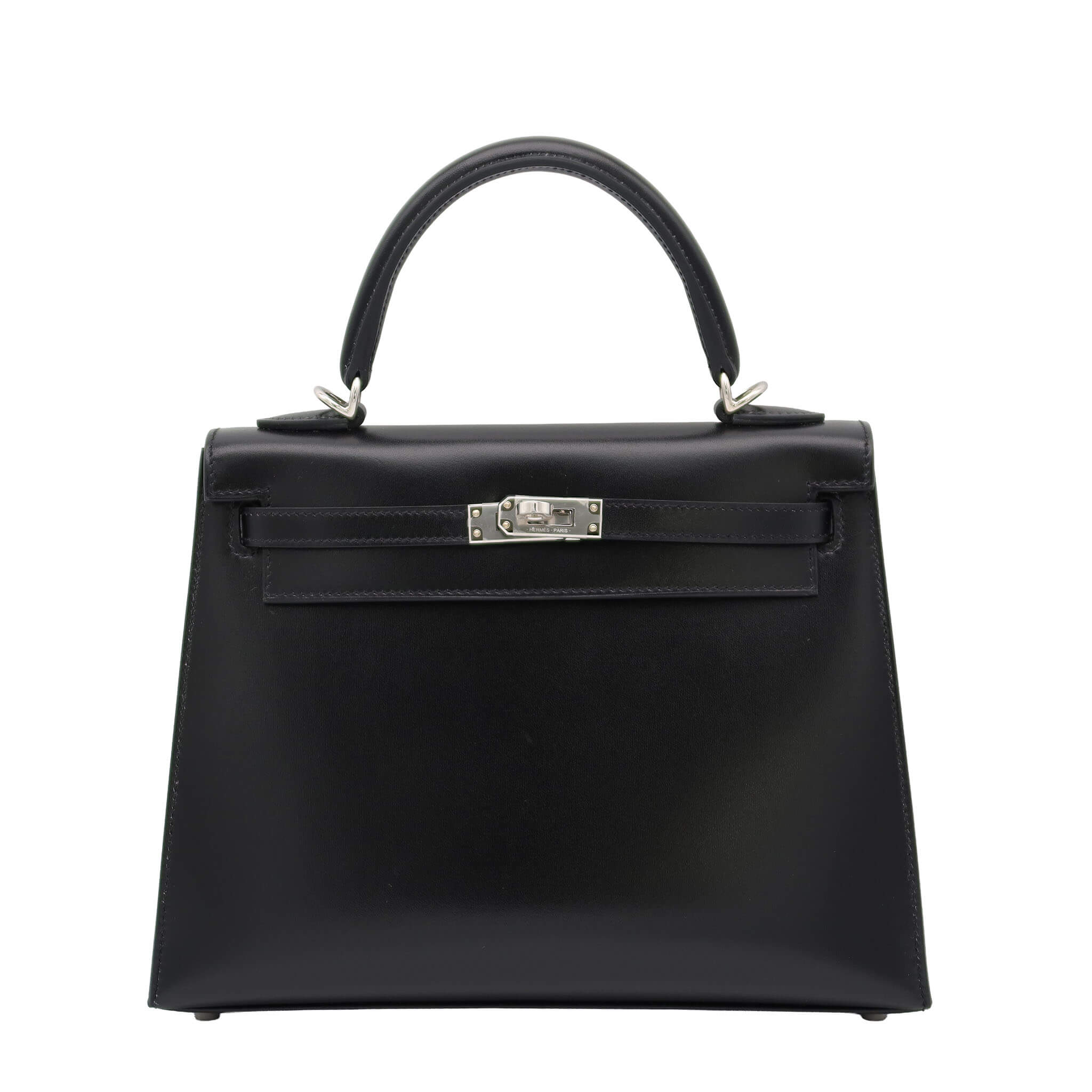 エルメス ケリー25 空箱 HERMES エルメス ケリー25 ブラック ボックスカーフ シルバー金具 G