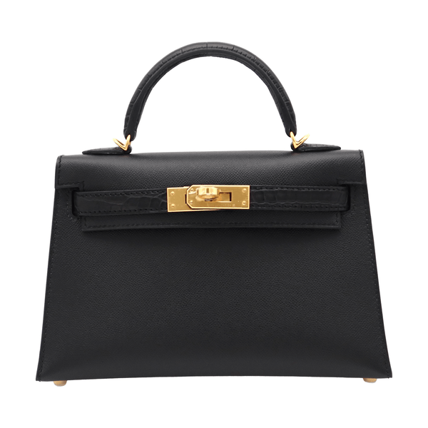 HERMES エルメス ミニケリー ドゥ タッチ ブラック ヴォーマダム