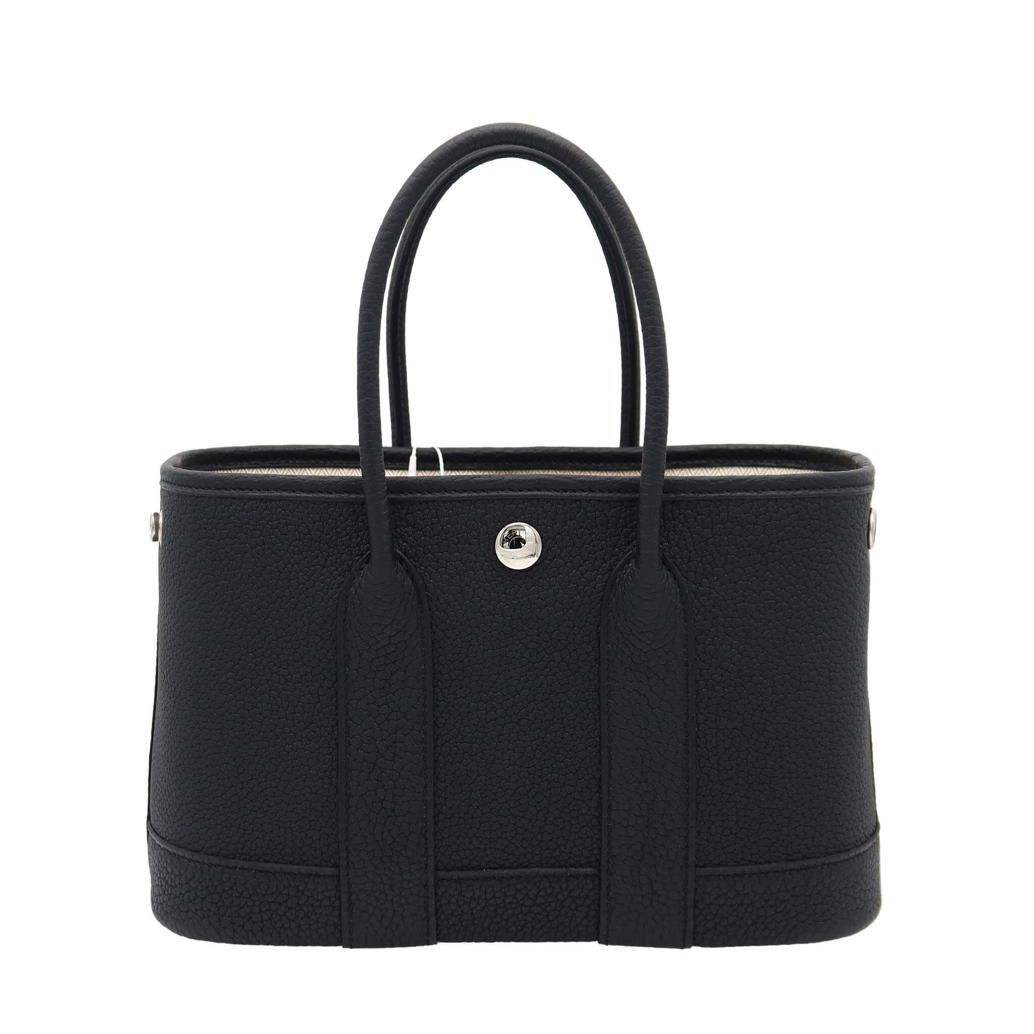 HERMES エルメス ガーデンパーティ ネオ ブラック ネゴンダ シルバー