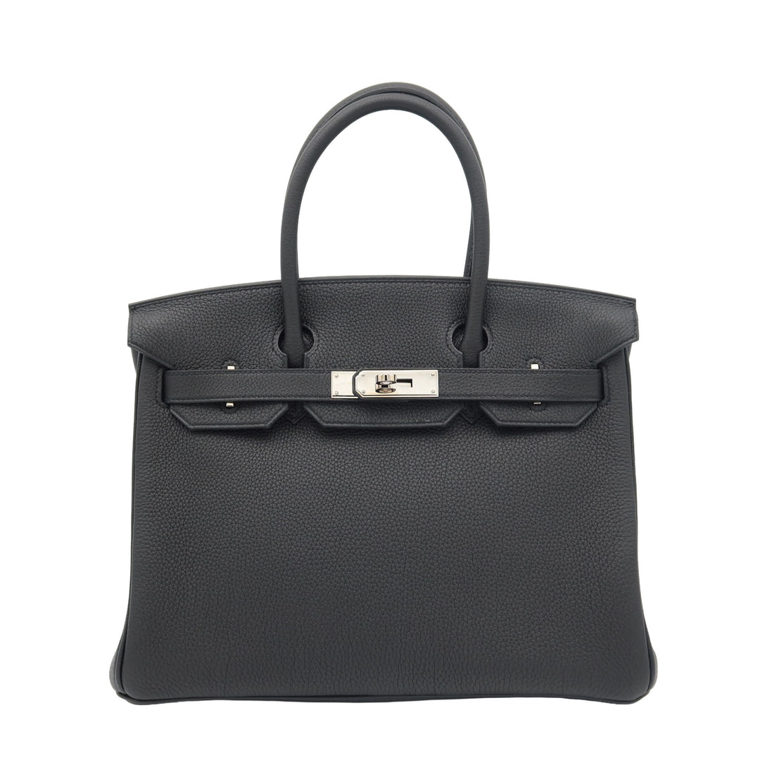 HERMES Birkin 30 Black Togo Palladium  Hardware □R Stamp - GINZA CELIA