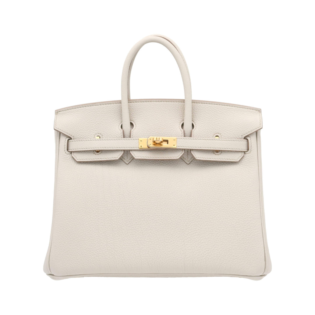 HERMES Birkin 25 BetonGold HardwareStamp - GINZA CELIA