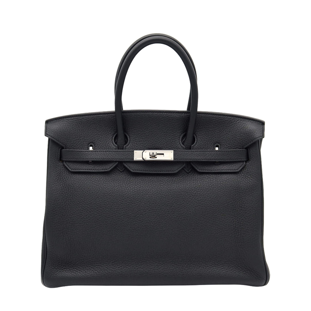 HERMES Birkin Black Togo Palladium  Hardware □O Stamp - GINZA CELIA