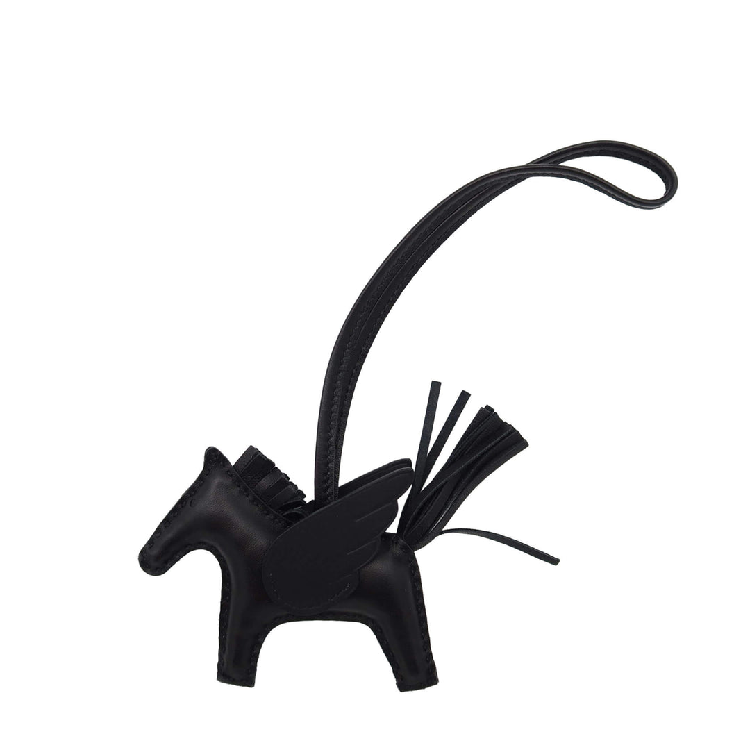HERMES Charm Rodeo Pegasus Sore Black PM Stamp - GINZA CELIA