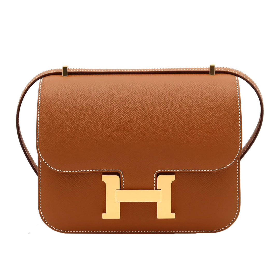HERMES ConstanceMirror 19 Gold Epson Gold HardwareStamp - GINZA CELIA