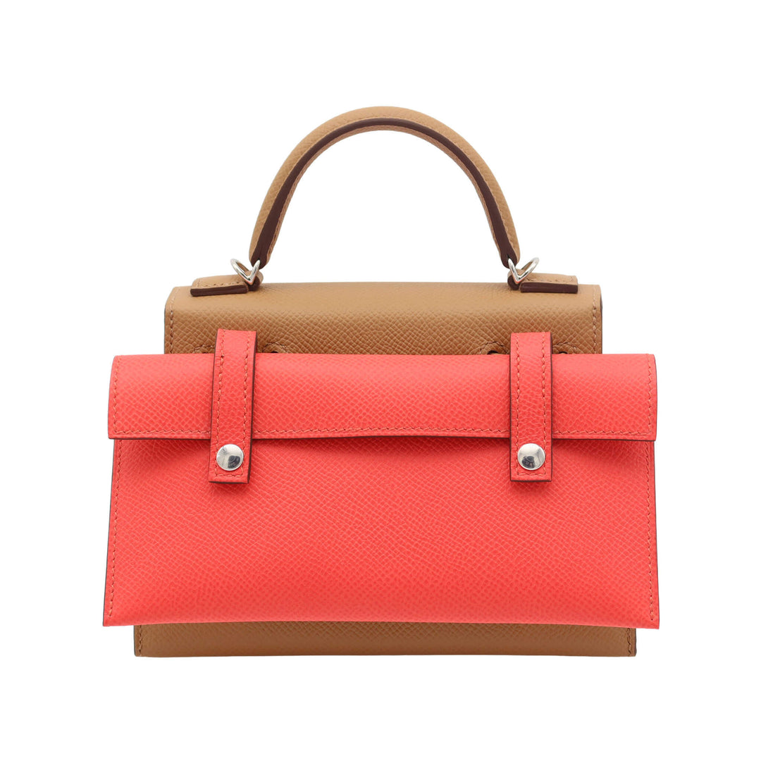 HERMES Kelly Doll Picto Biscuit Blue Frida Mauve Pale Rose Texas Epson Palladium  Hardware W Stamp - GINZA CELIA