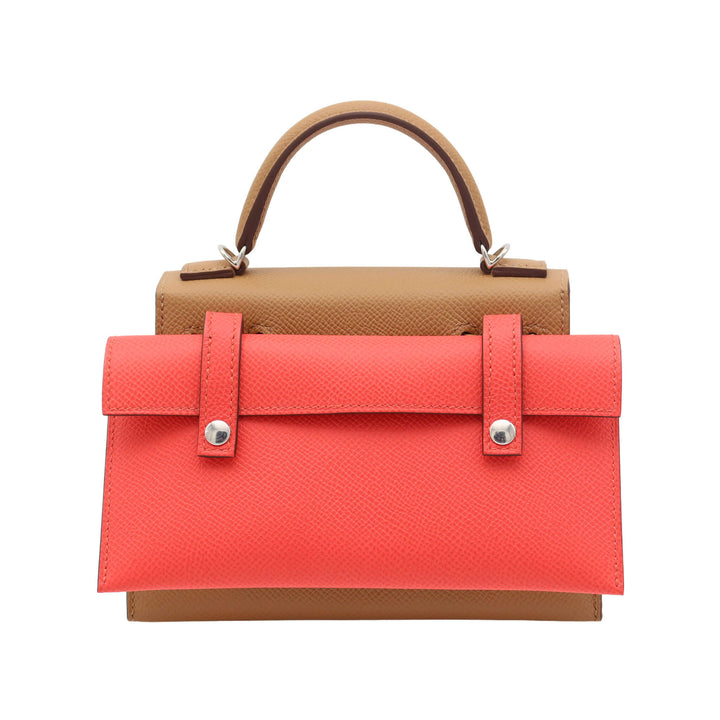 HERMES Kelly Doll Picto Biscuit Blue Frida Mauve Pale Rose Texas Epson Palladium  Hardware W Stamp - GINZA CELIA