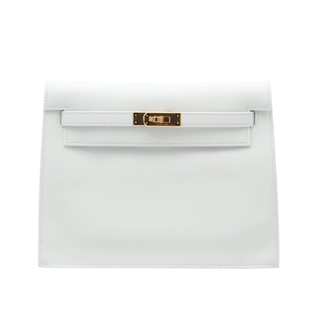 HERMES Kelly Dance New White Swift Gold Hardware K Stamp