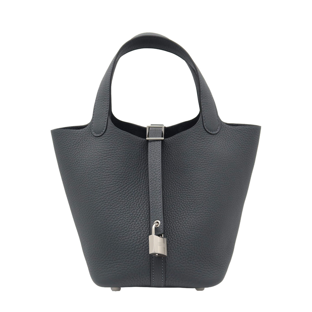 HERMES Picotin 18 Gris MistyCraie Palladium  Hardware K Stamp - GINZA CELIA