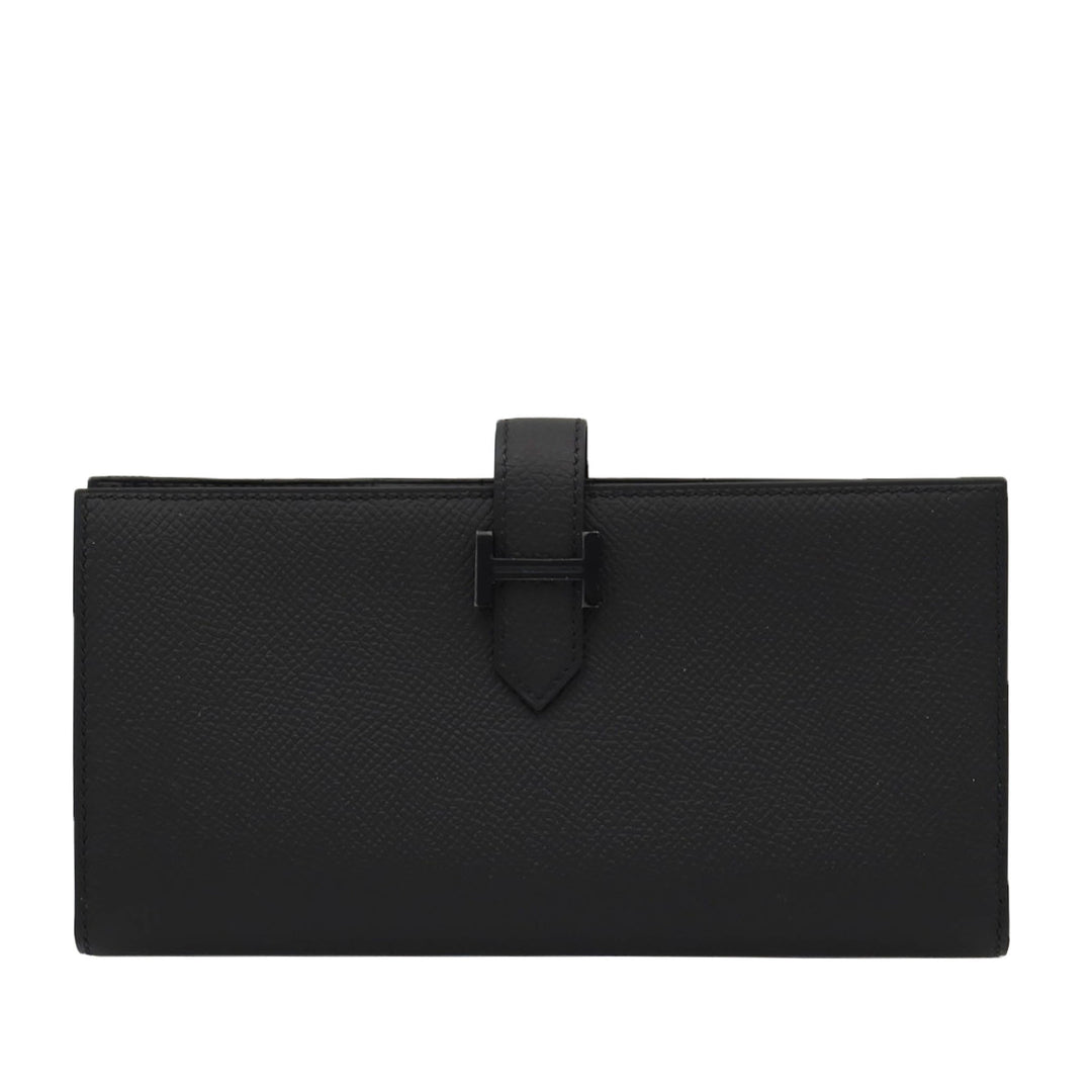 HERMES   Béan Soufflé Black Epson   Monochrome HardwareStamp - GINZA CELIA