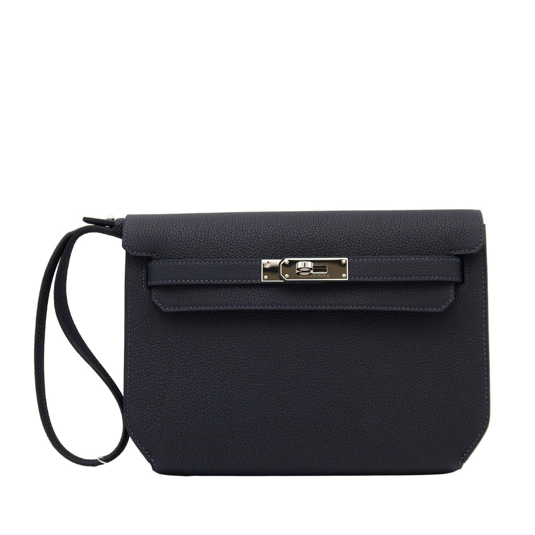 HERMES Kelly Dépêche 25 Cavin Palladium  HardwareStamp - GINZA CELIA
