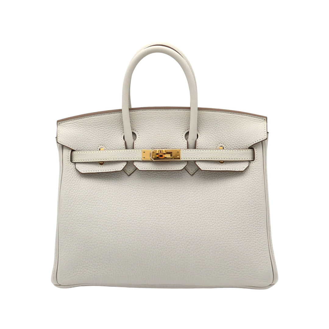 HERMES 愛馬仕 Birkin 25 蘑菇色 Togo皮 金扣 B刻