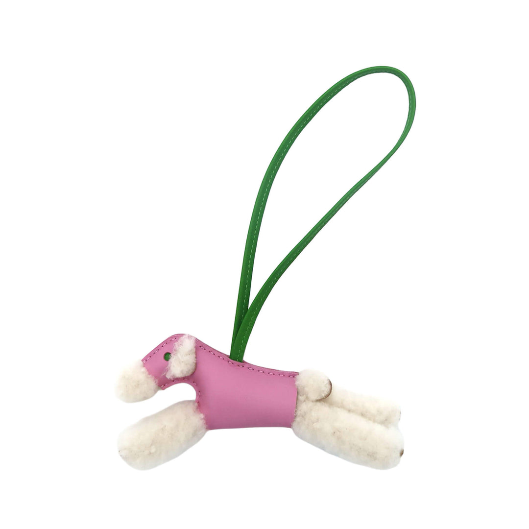 HERMES 愛馬仕 挂件 Budy 紫羅蘭色雪碧絲 薄紗尤卡 Agneau Milo 羊羔皮 K刻