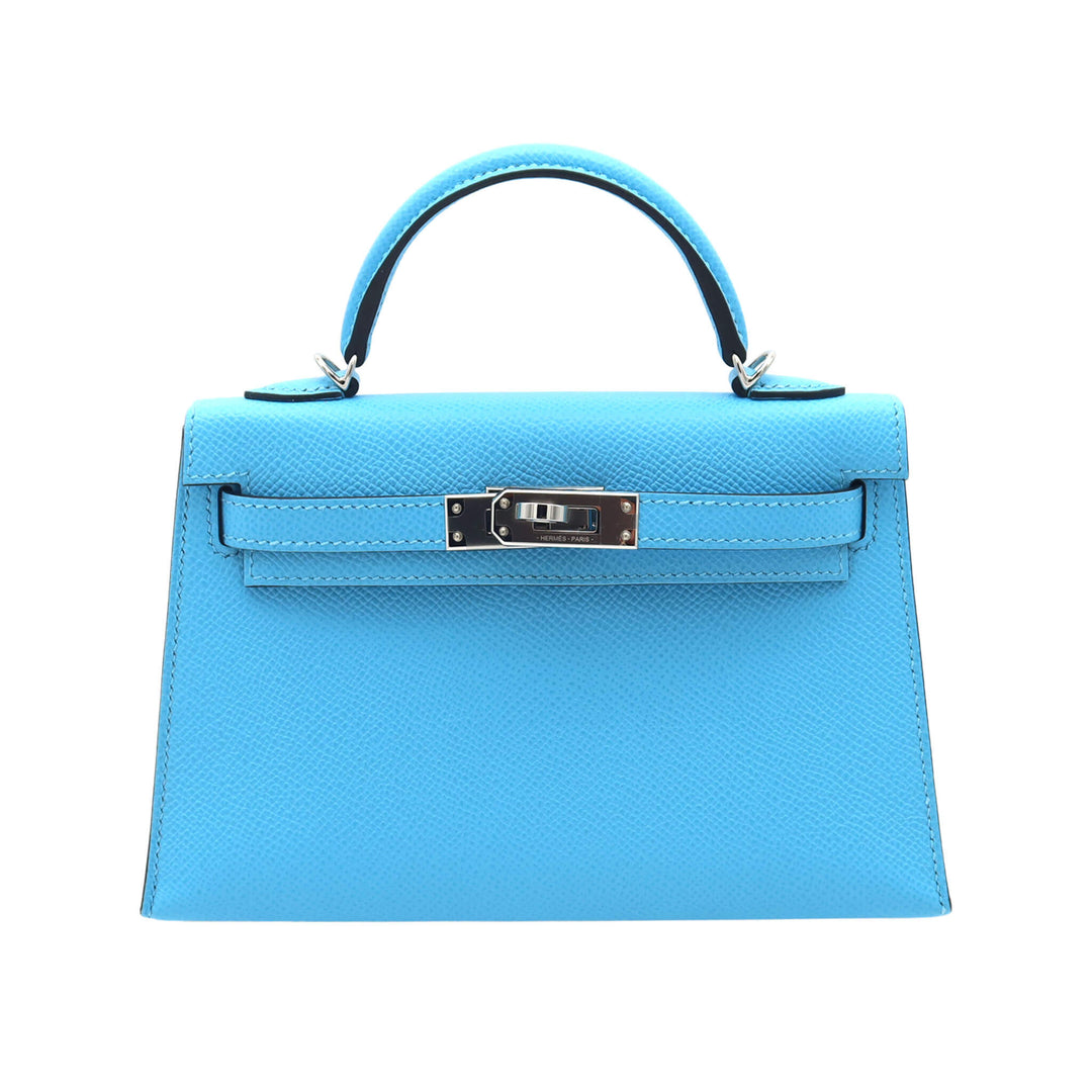 HERMES 愛馬仕  MiniKelly二代  糖果籃7N  Epsom皮  銀扣  B刻