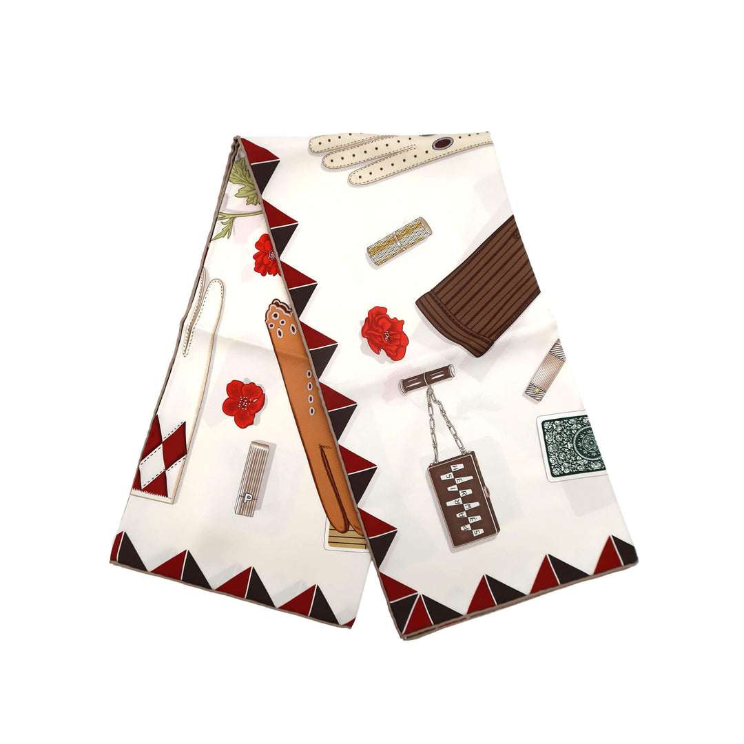 HERMES 愛馬仕 方巾 90 《手袋的時計》