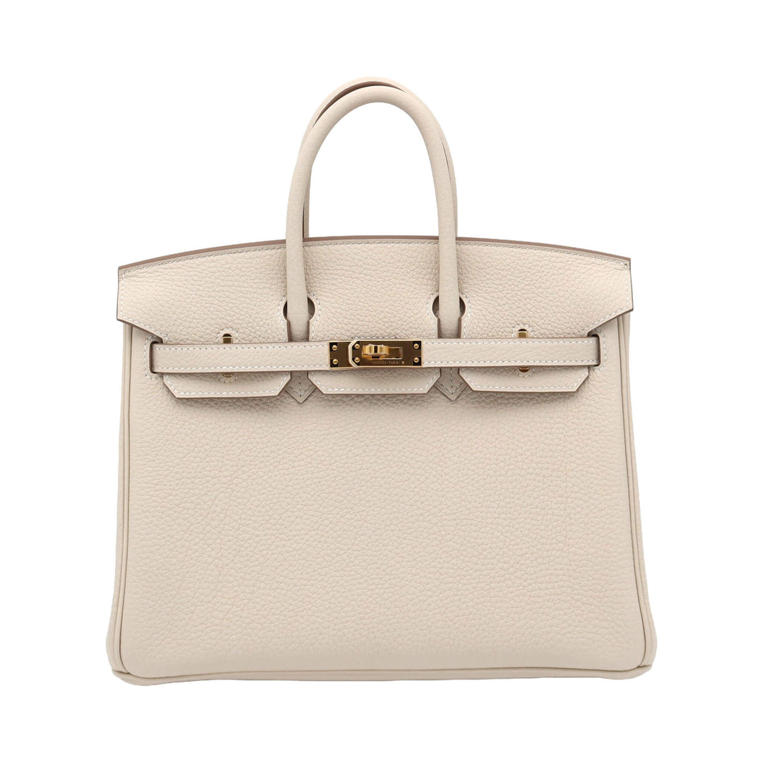 HERMES 愛馬仕 Birkin 10奶昔白 Togo皮 金扣 K字刻印 - GINZA CELIA