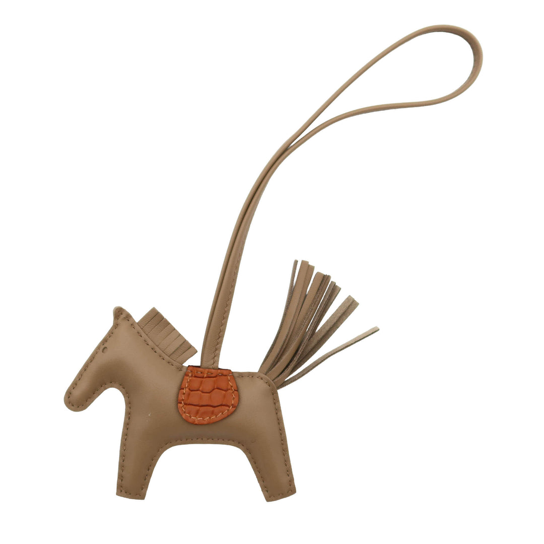 HERMES 艾美 挂件 羅德奧  飛馬 Touch 短吻鱷 馬爾法米色8Q B刻印 - GINZA CELIA