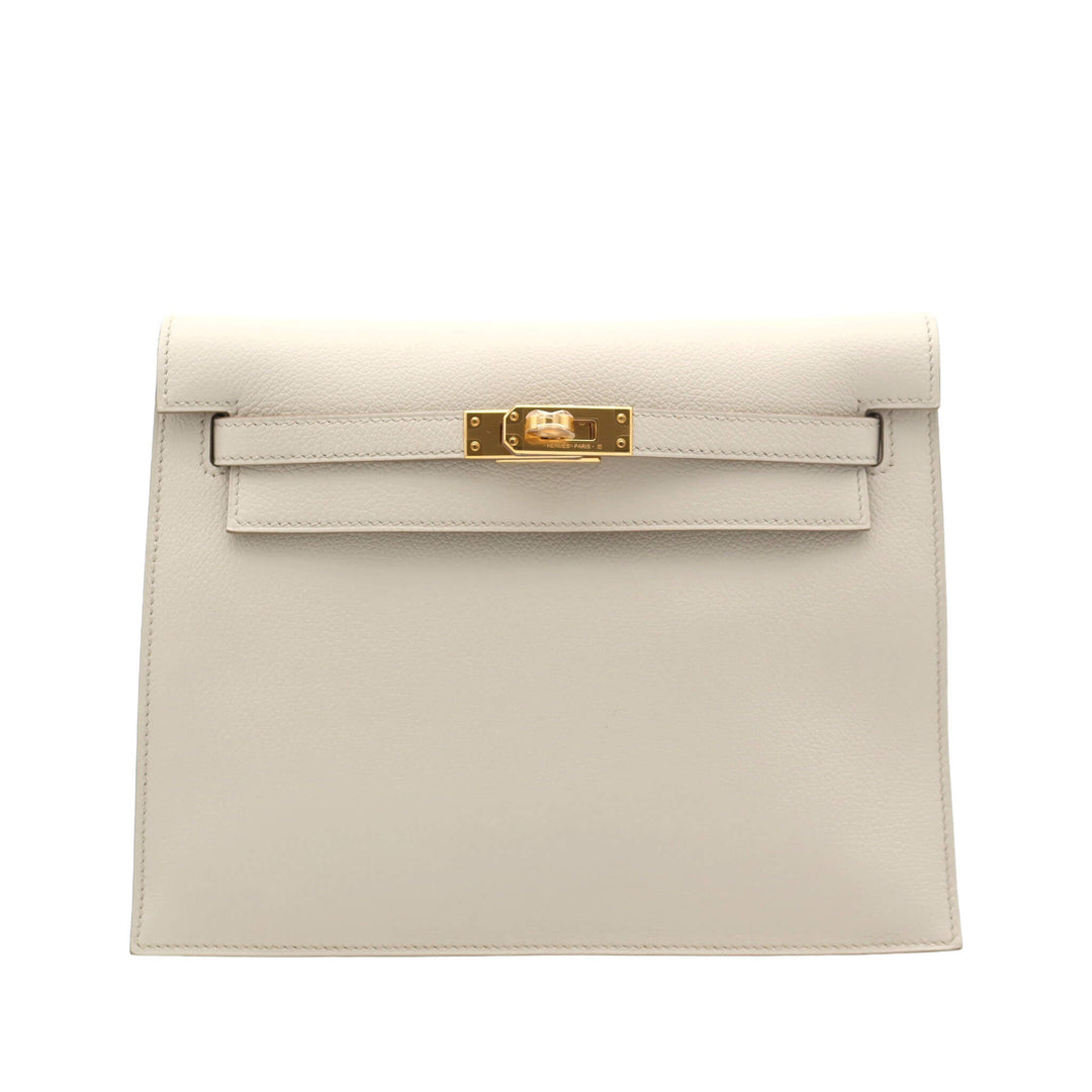 HERMES 愛馬仕 Kelly 貝頓 Evecolor皮 金扣 K刻 - GINZA CELIA