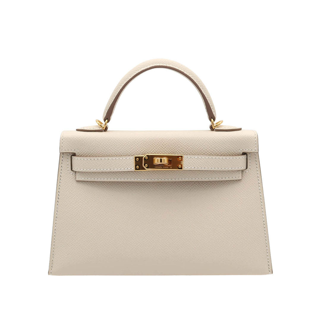 HERMES 愛馬仕Kelly 二代 10奶昔白 Epsom皮K刻 - GINZA CELIA