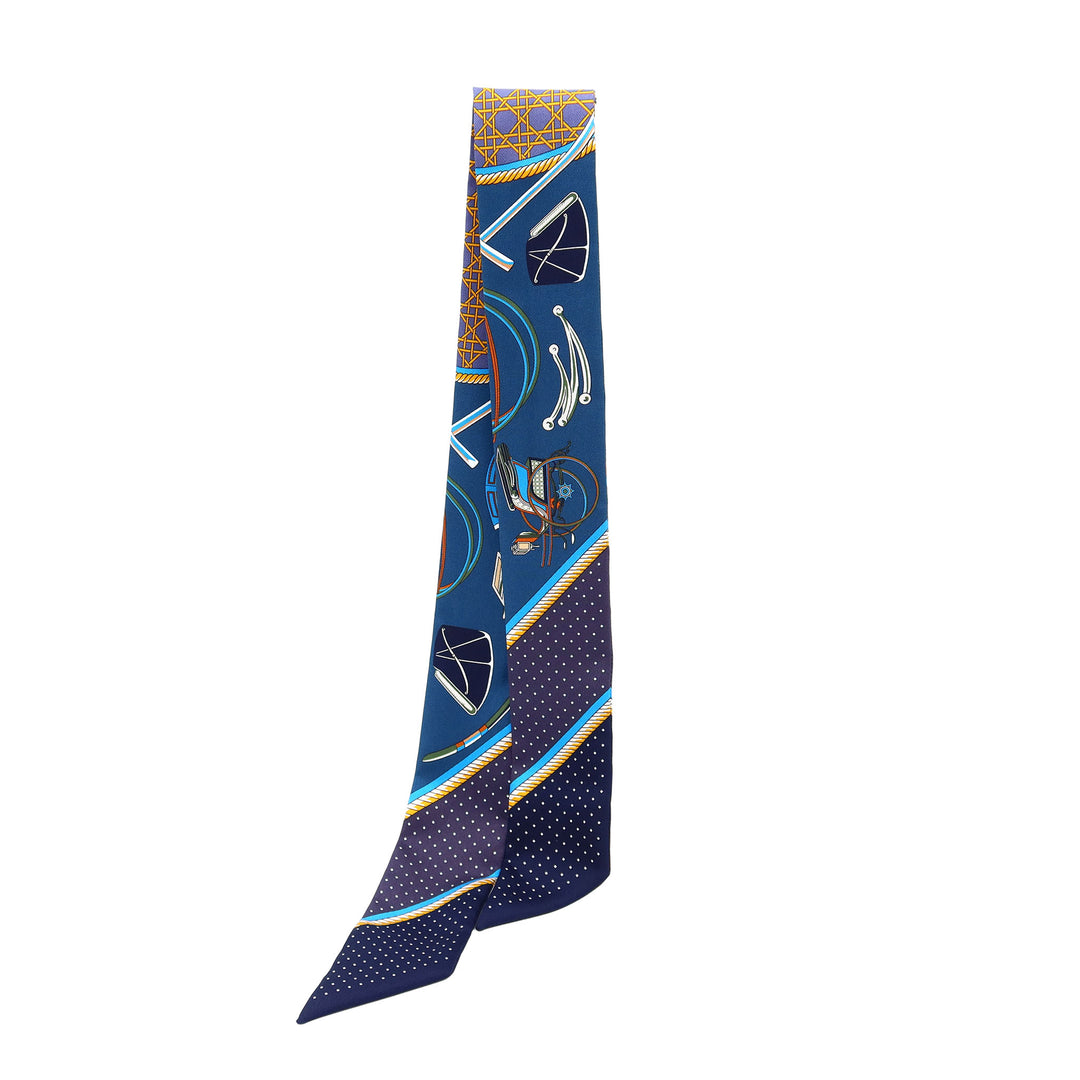 HERMES 愛馬仕 摺疊式篷馬車 藍色・石油藍 - GINZA CELIA